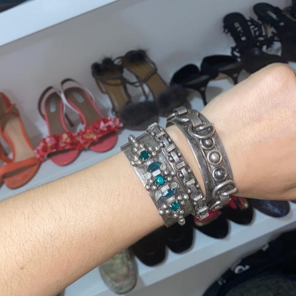 DANNIJO Metal Cuff with Gems Bracelet 🆕 - Picture 11 of 12